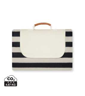 Veľká pikniková deka VINGA Alba z GRS RPET > čierna