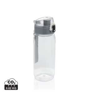Uzamykateľná fľaša na vodu Yide 600ml RCS RPET > transparentná