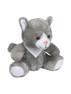 Plyšová hračka mačka > šedá