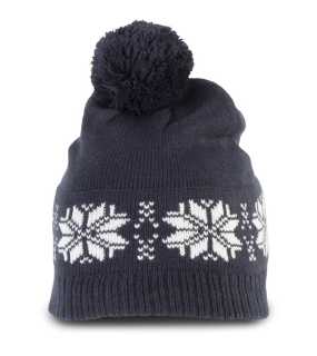 Zimná čiapka (K-UP FAIR ISLE KNIT BEANIE X-MAS) > modrá (night navy)