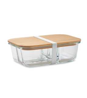 Sklenená nádoba na obed > transparentná