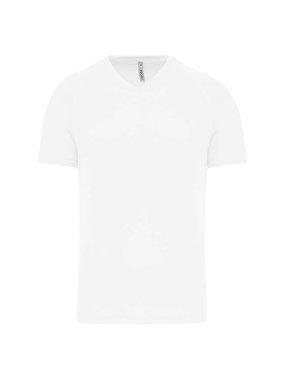 Pánske tričko (PROACT MEN’S V-NECK SHORT SLEEVE SPORTS T-SHIRT) > biela > L