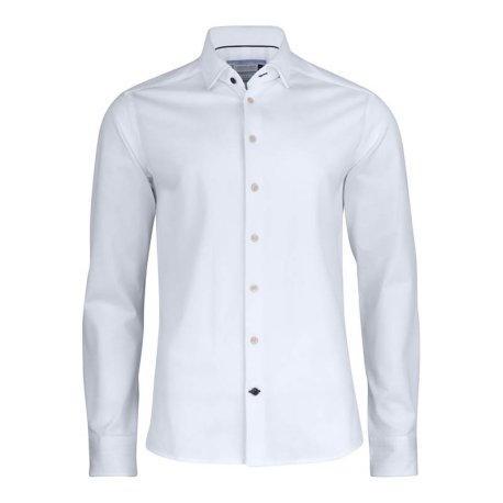 Pánska košeľa (James Harvest INDIGO BOW 34 SLIM FIT) > biela > XS