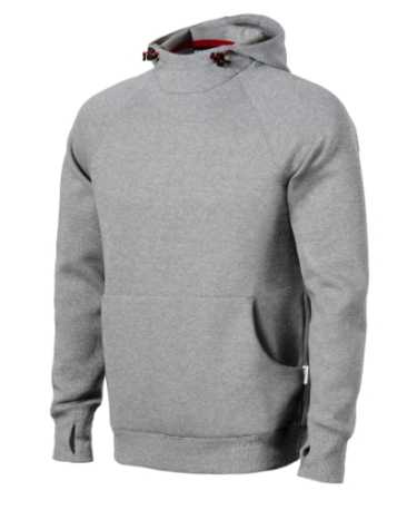 Pánska mikina (RIMECK Vertex Hoodie) > sivá (tmavý melír) > M