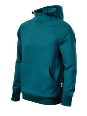 Pánska mikina (RIMECK Vertex Hoodie) > modrá (petrol) > L