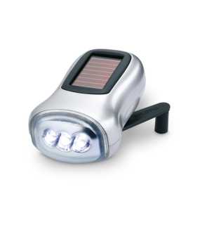 Slnečné dynamo baterka > strieborná(matt)