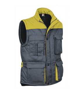 Unisex vesta (THUNDER) > šedá (cement) / žltá (lemon) > M