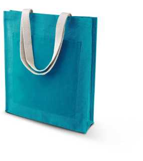 Nákupná taška (KIMOOD JUTE SHOPPER) > tyrkysová