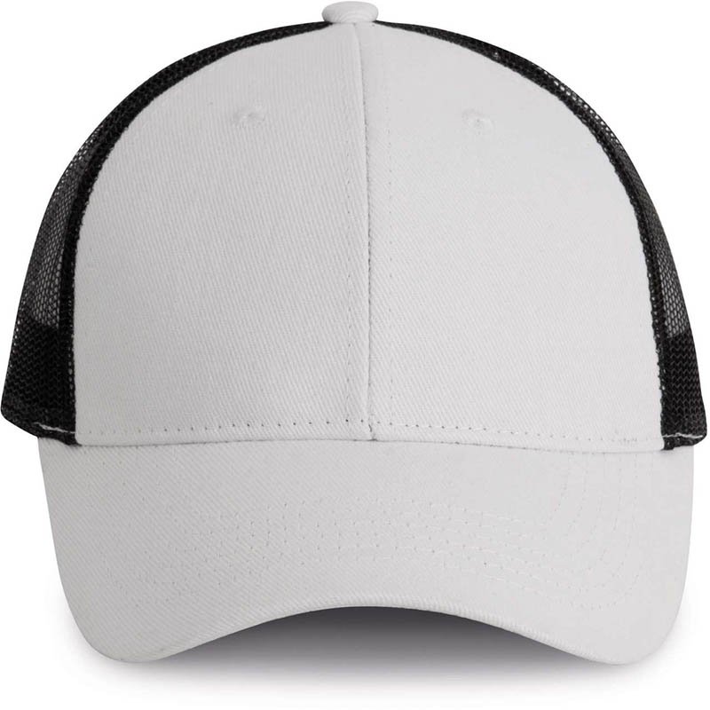 6 panelová šiltovka (K-UP TRUCKER CAP - 6 PANELS) > biela / čierna