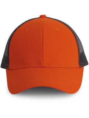 6 panelová šiltovka (K-UP TRUCKER CAP - 6 PANELS) > oranžová(spicy)/šedá(dark)