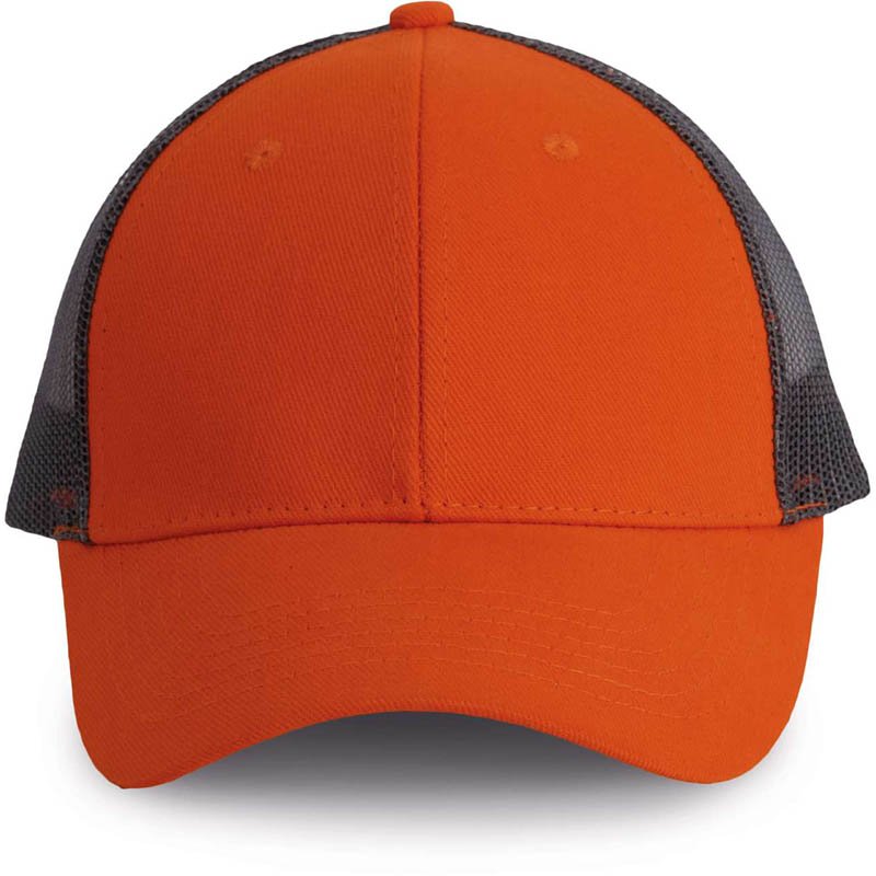 6 panelová šiltovka (K-UP TRUCKER CAP - 6 PANELS) > oranžová(spicy)/šedá(dark)