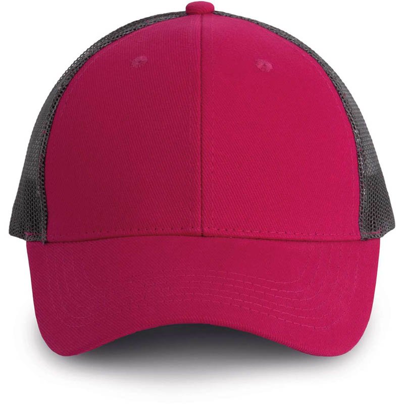6 panelová šiltovka (K-UP TRUCKER CAP - 6 PANELS) > ružová (fuchsia) / šedá (dark)