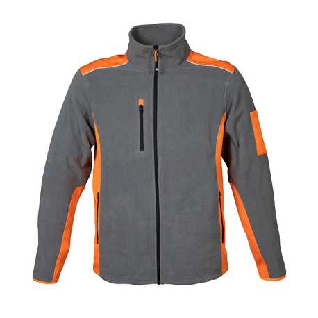 Pánska mikina (Baltic by JR) > šedá / oranžová > 3XL