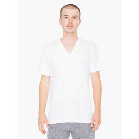 Unisex tričko (AMERICAN APPAREL UNISEX FINE JERSEY V-NECK T-SHIRT) > biela > M