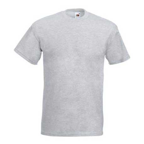 Pánske tričko (FRUIT OF THE LOOM Super Premium T) > šedá(heather grey) > 4XL