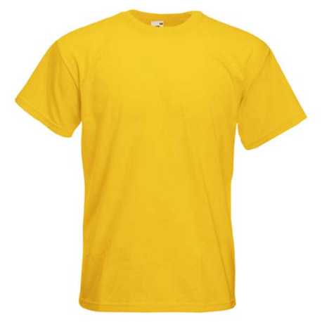 Pánske tričko (FRUIT OF THE LOOM Super Premium T) > žltá (sunflower) > M