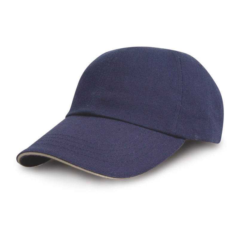 Šiltovka (RESULT HEAVY COTTON DRILL PRO STYLE CAP)>modrá (navy) / béžová (putty)