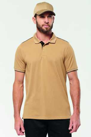 Pánska polokošeľa(DTW MEN'S SHORT-SLEEVED CONTRASTING POLO SHIRT)>čierna/zelená(kelly)>3XL