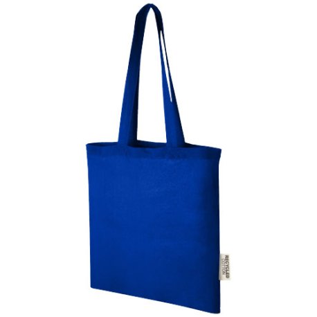 7l taška z GRS recyklované bavlny Madras 140 g/m2 > modrá (royal)