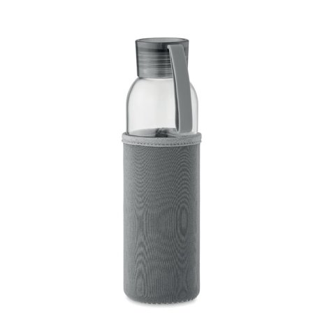 Fľaša 500ml z recyklovaného skla v obale > šedá (dark)