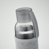 Fľaša 500ml z recyklovaného skla v obale > šedá (dark)