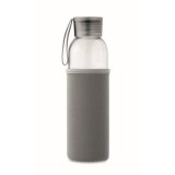 Fľaša 500ml z recyklovaného skla v obale > šedá (dark)