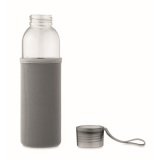 Fľaša 500ml z recyklovaného skla v obale > šedá (dark)