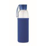 Fľaša 500ml z recyklovaného skla v obale > modrá (royal)