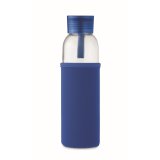 Fľaša 500ml z recyklovaného skla v obale > modrá (royal)