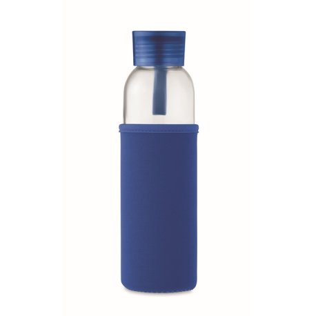 Fľaša 500ml z recyklovaného skla v obale > modrá (royal)