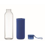 Fľaša 500ml z recyklovaného skla v obale > modrá (royal)