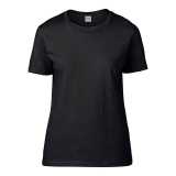 Dámske tričko (GILDAN PREMIUM COTTON LADIES T-SHIRT) > čierna > M