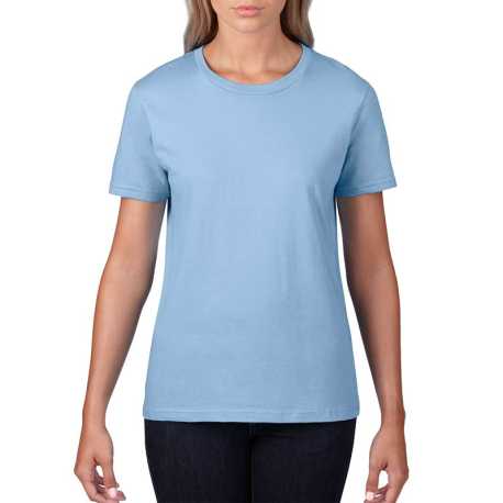 Dámske tričko (GILDAN PREMIUM COTTON LADIES T-SHIRT) > modrá (light) > L