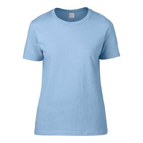 Dámske tričko (GILDAN PREMIUM COTTON LADIES T-SHIRT) > modrá (light) > L