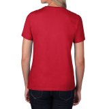 Dámske tričko (GILDAN PREMIUM COTTON LADIES T-SHIRT) > červená > S