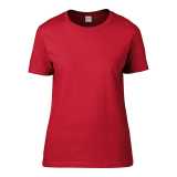 Dámske tričko (GILDAN PREMIUM COTTON LADIES T-SHIRT) > červená > S
