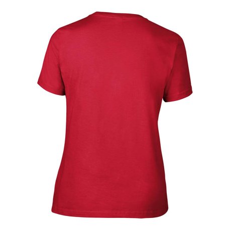 Dámske tričko (GILDAN PREMIUM COTTON LADIES T-SHIRT) > červená > S