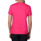 Dámske tričko (GILDAN PREMIUM COTTON LADIES T-SHIRT) > ružová (heliconia) > M