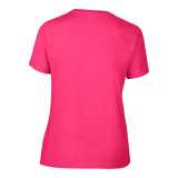 Dámske tričko (GILDAN PREMIUM COTTON LADIES T-SHIRT) > ružová (heliconia) > M