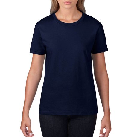 Dámske tričko (GILDAN PREMIUM COTTON LADIES T-SHIRT) > modrá (navy) > 2XL