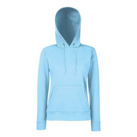 Dámska mikina (FRUIT OF THE LOOM Lady-Fit Hooded Sweat ) > modrá(sky) > M