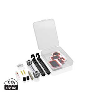 Kompaktná sada na opravu bicykla > transparentná / čierna