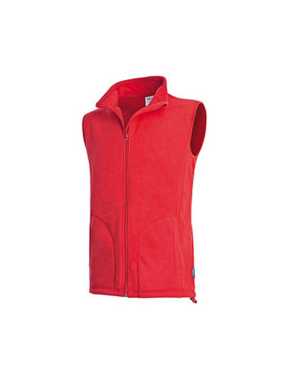 Pánska fleece vesta(Active Fleece STEDMAN) > červená (scarlet) > S