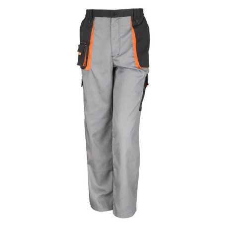 Unisex pracovné nohavice(RESULT WORK-GUARD LITE TROUSERS)>šedá/čierna/oranžová>L