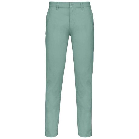 Pánske nohavice (Kariban"MEN'S CHINO TROUSERS") > zelená (sage) > 38
