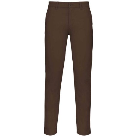 Pánske nohavice (Kariban"MEN'S CHINO TROUSERS") > hnedá (chocolate) > 38