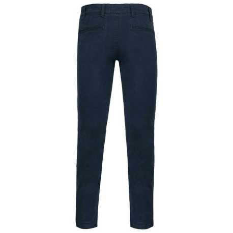 Pánske nohavice (Kariban"MEN'S CHINO TROUSERS") > modrá (dark navy) > 38
