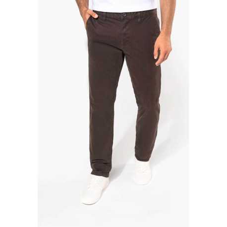 Pánske nohavice (Kariban"MEN'S CHINO TROUSERS") > hnedá (light khaki) > 38