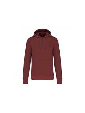 Pánska mikina (KARIBAN MEN'S ECO-FRIENDLY SWEATSHIRT) > červená (wine) > M