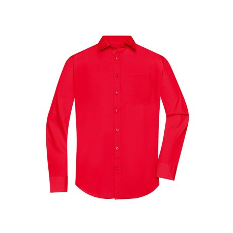 Pánska košeľa(DAIBER Mens Shirt Longsleeve Poplin) > červená (tomato) > S